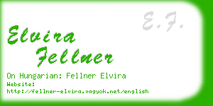 elvira fellner business card